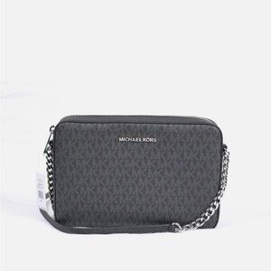 Michael Michael kors black jet set crossbody bag